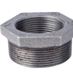 2 in. x 1 in. Galvanized Malleable Iron MPT x FPT Hex Bushing Fitting